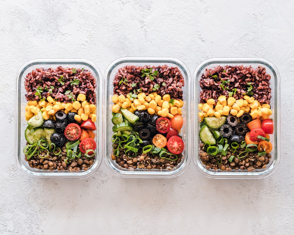 Colorful vegetable stir-fry with sesame seeds